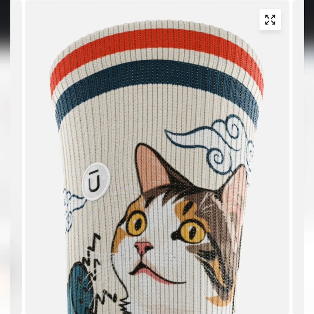 Outway Meow Crew Socks- L/XL